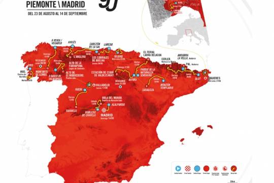 Les étapes de la vuelta 2025 en détail avec les cartes