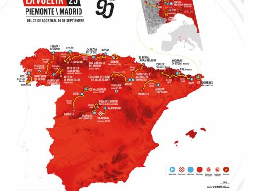 Les étapes de la vuelta 2025 en détail avec les cartes